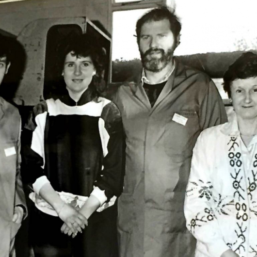 Open Day February 1989. Stephen McDonnell, Fiona McDonnell, Damian Callan & Mai Sarsfield